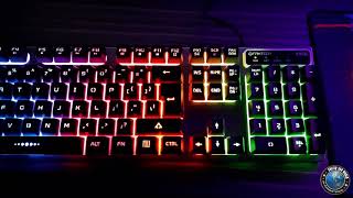 FANTECH K613L Gaming Keyboard Lighting Show [upl. by Juan550]