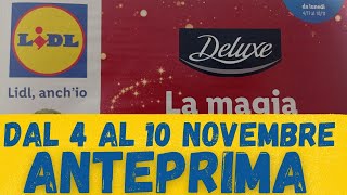 Volantino LIDL dal 4 al 10 novembre ANTEPRIMA [upl. by Haakon]