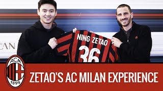 Ning Zetaos AC Milan Experience [upl. by Anaejer]