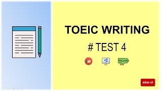 Toeic writing Test 4 [upl. by Biegel]