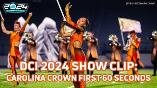 EXTENDED SHOW CLIP 2024 Carolina Crown Promethean Opening Impact from DCI Broken Arrow  DCI 2024 [upl. by Adnilrem]