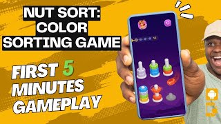 Nut Sort Color Sorting Game  First 5 Minutes of Gameplay No Commentary [upl. by Richer]