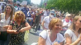 protestation contre lobligation de vaccination à strasbourg france 31072021 [upl. by Aihtak]