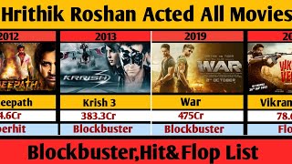 Hrithik Roshan Acted All Movies ListHit Flop Movies List [upl. by Eiryt368]