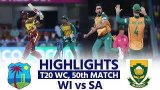 WI vs SA Highlights West Indies vs South Africa Match Highlights  Today Match Highlights [upl. by Junna]