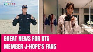 BTS Jhope Takes His First International Flight In 20 Months [upl. by Karilynn]