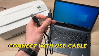 Connect HP Deskjet 3700 Series to PC Computer with USB Cable [upl. by Rawdan]