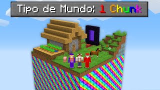 SOBREVIVENDO EM APENAS UMA CHUNK DE MINÉRIO SECRETO  Ft Apuhzeetus [upl. by Nylannej]