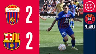 RESUMEN PrimeraFederación  CD Eldense 22 FC Barcelona Atlètic  Grupo 2  Jornada 35 [upl. by Anitsyrc714]