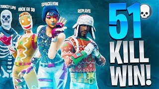 INSANE 51 KILL WIN ft Nick Eh 30 FaZe SpaceLyon amp TurkeyLips  Fortnite Battle Royale [upl. by Oler]