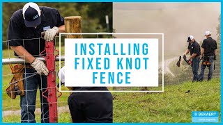 Installing Fixed Knot Fence  Dos and Donts to Proper Fence Installation [upl. by Pietje]