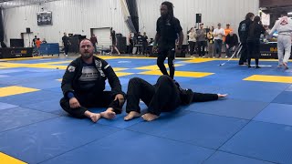 Fuji Bjj Cincinnati Winter Championship 2024 Ultra Heavyweight Purple Belt Gi Gold Round [upl. by Ailhat]