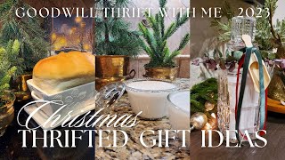 GOODWILL THRIFTING FOR CHRISTMAS GIFTS 2023  EASY AFFORDABLE HOMEMADE THRIFTED GIFTS [upl. by Nevaeh]