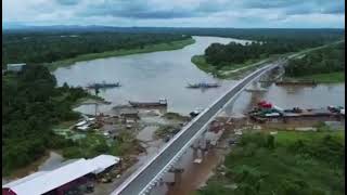 A Bridge that definately bring Prosperity Grown to this small town  Marudi Baram Sarawak [upl. by Ulphiah]