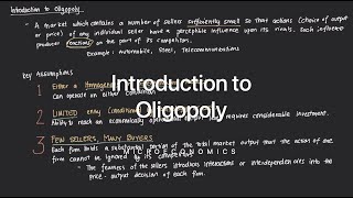 Introduction to Oligopoly [upl. by Westland671]