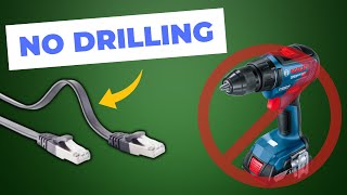 Lay ethernet cables WITHOUT drilling [upl. by Anahsirk373]