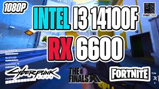 Intel i3 14100F  RX 6600 Benchmarks [upl. by Zerep]