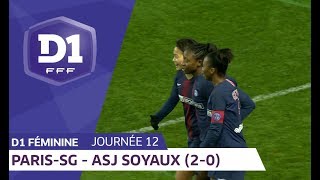 J12  Paris SG  ASJ Soyaux 20  D1 Féminine [upl. by Notsa]