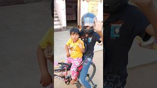 papa hmesa helmet ⛑️ bhul jate han ⛑️🥰  funny short 😁 [upl. by Encrata]