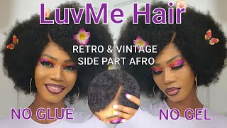 MUST WATCH LUVME Hair Glueless VINTAGE AFRO  Honest REVIEW [upl. by Euginomod]