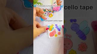 Diy Butterfly 🦋 homemade stickers satisfying shorts short [upl. by Britte939]