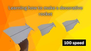 How to make a decorative rocket  Fast and attractive rocket [upl. by Lehteb668]