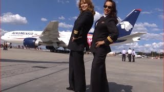 Mujeres piloto Vuelan las aeronaves más pesadas [upl. by Llennhoj971]