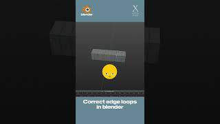 Correct edge loops in Blender [upl. by Odlareg826]