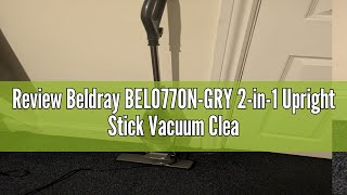 Review Beldray BEL0770NGRY 2in1 Upright Stick Vacuum Cleaner – Corded Handheld Vac for Pet Hair [upl. by Subak68]