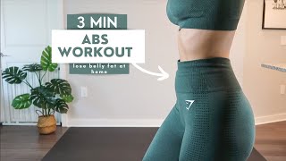 THE BEST 3 MIN ABS WORKOUT l Tone amp Tighten Abs Routine [upl. by Aralc626]