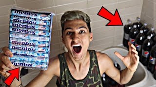 DIET COKE VS MENTOS BATH CHALLENGE [upl. by Suissac813]