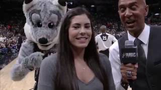 Kelsey Plum at Spurs Playoffs [upl. by Pestana]