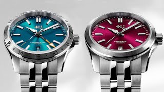 Two NEW Sealander colours Dragonfly blue amp Mulberry red  Christopher Ward [upl. by Hujsak969]