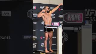 😎🇵🇸 BELAL MUHAMMAD OFFICIAL WEIGH IN UFC 304 [upl. by Anelram305]