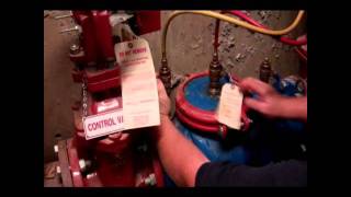 NFPA 25 Sprinkler Backflow Preventer Inspection  SimplexGrinnell Philadelphia [upl. by Yacano438]