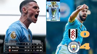 Man City GO TOP Fulham vs Man City 04 PostMatch Analysis  Gvardiols brace sink Fulham [upl. by Zalea]