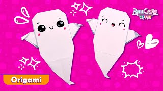 How to Make an Origami Ghost  Easy Craft for Any Occasion [upl. by Inajar]