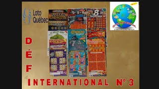 challenge Défi Grattage International Belgique vs France vs world quot Lotto Québec quot dollars games [upl. by Gazzo60]