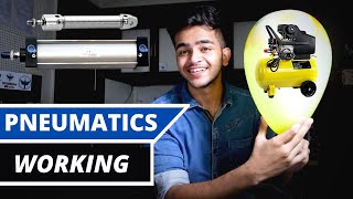 Pneumatic System Working Explained with Automation Solution II Components of Pneumatic System [upl. by Aicelet82]