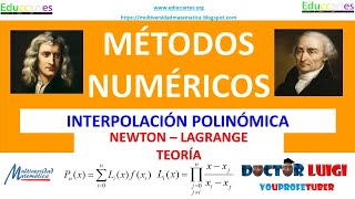 27 Interpolación Polinómica de Newton y Lagrange [upl. by Loeb522]