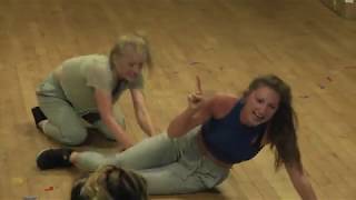 Stage Combat  Rehearsal  Bristol Old Vic Theatre School  Sarah McCormack amp Chanel Waddock [upl. by Pinto574]