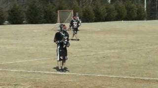 Big Lacrosse Hit [upl. by Aslehc]