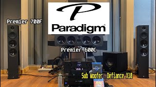 Paradigm Premier Series Sub Woofer Defiance X10  Marantz SR 7015  Test Atmos content [upl. by Avery]