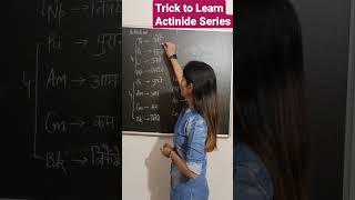 Trick to Learn Actinide Series chemistry trending shorts youtubeshorts [upl. by Lamonica]