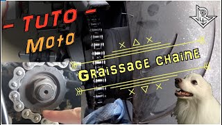 TUTO MOTO ✓ CHAINE ✓ Comment NETTOYER amp GRAISSER soimême Rapas4U [upl. by Aiksas]