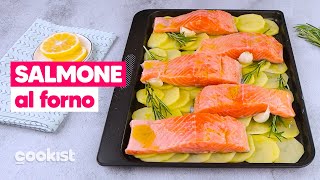 Salmone con patate al forno il piatto facile e saporito per una cena da leccarsi i baffi [upl. by Towers]