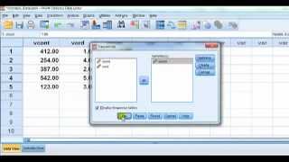 SPSS for newbies how to get mean median mode standard deviation etc [upl. by Aivatan781]