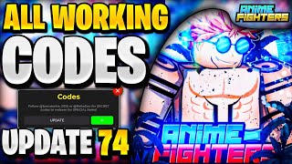 💥NEW ALL WORKING UPDATE 74 CODES FOR AFS ROBLOX ANIME FIGHTERS SIMULATOR CODES [upl. by Elo]