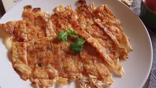 Din Tai Fung Crispy Golden Prawn Pancake 脆皮虾饼 Super Easy Chinese Prawn Shrimp Recipe [upl. by Justinian]