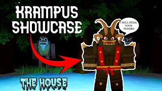 KRAMPUS TOWER SHOWCASE  The House TD Roblox [upl. by Atiluap]